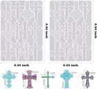 Cross Silicone Resin Molds 2 Pcs Epoxy Resin Cross Mold Polymer Clay Molds For K
