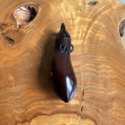 Japanese Tea Ceremony Kogo Eggplant Wooden Incense Container