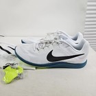Nike Zoom Rival Distance Track Shoes Spikes White Spruce Fz9653-102 - Size 10 5