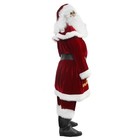 Men s Santa Claus Costume 12pcs  Christmas Velvet Adult Deluxe Santa Suit