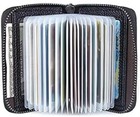 Genuine Leather Credit Card Holder Wallet Rfid Blocking Secure Card Case Id Case