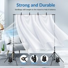 10ft Photography Adjustable Background Stand Support Photo Backdrop Crossbar Kit