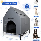 48  Dog House For Outdoor Indoor  X-large Dog Houses Weatherproof 600d Pvc Wi   