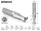 4 Bit Endmill Cnc Router Bit Set 1 2  Diameter - 1 2  Shank - Yonico 14424