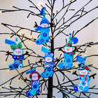 24 Sets Christmas Craft Kits Winter Crafts Diy Snowman Stocking Ornaments Decora