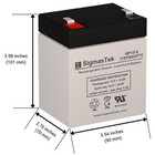 12v 5ah F1 Terminal  Pack Of 24 X Sigmastek Sp12-5  t1  Sla Agm Batteries