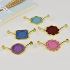 2 5pc Metal Wax Seal Kit With Round Flower Shape Mold Shapes For Wax Seal Stamp