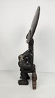 Vintage African Ashanti Fertility Doll Hand Carved 15  Wood Statue On Stand