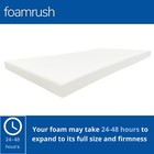 Foamrush 21  X 54  High Density Upholstery Foam Seat Cushion Medium Firm Usa