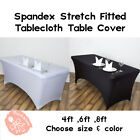 Spandex 4ft  6ft  8ft  Stretch Fitted Tablecloth Table Cover Wedding Event 