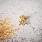 Masonic Lapel Pins Badge Mason Freemason Compass And Square Hollow Out 1 7 1 9cm