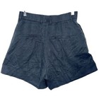 Abercrombie   Fitch Black Lyocell Pleated High Rise High Waisted Shorts Size S