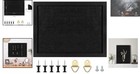 Elegant 11 x14 5  Black Cork Bulletin Board With Wooden Frame For Stylish Homes