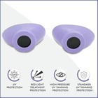 Super Sunnies Slim Flex Uv Eye Protection  Individual Tanning Goggles  lavender 