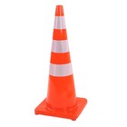 6pcs Traffic Cones Reflective Square Base Road Cones For Parking Camping 36in
