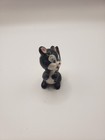 Vintage Tiny Ceramic Skunk With Pink Ears  2  Tall