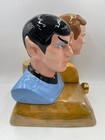 Star Trek Tos Kirk And Spock Cookie Jar     Treasure Craft - Pfaltzgraff 1996