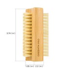 Bamboo Nail Brush - 2pcs - Firm Nature Wooden Sisal Scrub Brush For Toes