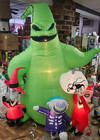 Gemmy 7ft Tall Disney s Nightmare Oogie Boogie W  Lock  Shock    Barrel Inflatab