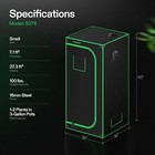Vivosun 32 x32 x63  2 7x2 7ft Hydroponic Grow Tent W  4  Inline Fan Kit 203 Cfm