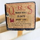 Qrs Player Piano Roll Mary Lou Fox Trot D 3672 J Russell Robinson Box Music