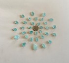 Beach Sea Glass 30 Pieces Rich Aquas Genuine Surf-tumbled Mendocino Ca