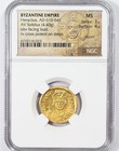 Heraclius Gold Av Solidus Byzantine Coin 610-641 Ad - Certified Ngc Ms  unc 