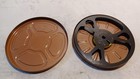 Vintage Gb Goldberg Bros 8mm Film Metal  Brown Canister And Metal Black 5  Reel