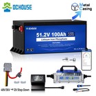 Dc House Pro Metal Case 48v 100ah Golf Cart Lithium Battery With 18a Charger