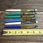 Vtg Floaty Pens Lot Of 6 Ink Dried Variety Locations Made In Denmark