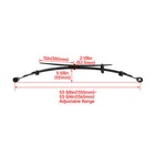 Black Steel Rear Leaf Spring For Nissan Frontier 4wd Crew Cab 2005-2018