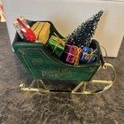 Retired 2001 Breyer Christmas Jingles Holiday Sleigh Gifts Hay Tree Bridle Horse