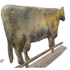 Late 20th Century Tin Cow ox Weathervane