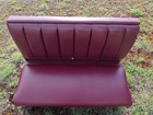 Vintage Single Dark Red Restuarant Style Booth