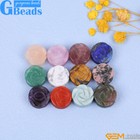 Natural Gemstones Rose Flower Plant Hand Carved Jewelry Making Beads 14mm 12pcs