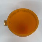 Veuve Clicquot French Champagne Ice Bucket Gold Tone Knob Orange