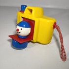 Vintage Ambi Camera Toy Focus Pocus Clown Popout Baby Yellow Blue Interactive