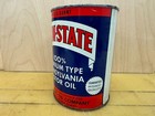 Vintage  Full Nos  Penn State One Quart Motor Oil Can  Minty And Nice Condition 