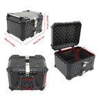 55l Black Motorcycle Luggage Waterproof Tail Box Scooter Trunk Storage Top Case
