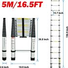 Telescoping Extension Ladder Aluminum Lightweight Collapsible Ladder En131 150kg