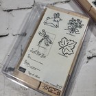Stampin Up 2 Sets Of Unmounted Rubber Stamps New 