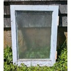 Vintage Bathroom Privacy Window Clear Textured Glass With Hardware Shabby Chic