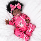 Reborn Baby Dolls Black Girl - 20-inch Black American Realistic Newborn Doll Wit