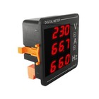 Ac 50-500v 120a Digital Volt Amp Meter  Voltage Current Frequency 3 In 1 