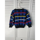 Electric Kids Blue Black Yellow Red White Sweater Toddler Boy Size 4