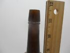 Antique Vintage Applied Top 3 Piece Mold Empty Beer  Ale  Soda Bottle- Amber