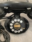 Vtg Retro 1930s Bell Systems D1 F1 Black Oval Base Rotary Dial Desk Telephone