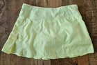 Ivivva By Lululemon Girls Set The Pace Skirt Size 10 Tennis Skort Yellow  fzap 