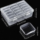 30pcs Small Bead Organizer Plastic Bead Storage Containers Clear Plastic Storag