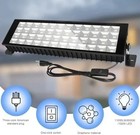 2 Pack 100w Led Shop Lights  6000k 11000lm Work Light For Garage  Plug In Garage